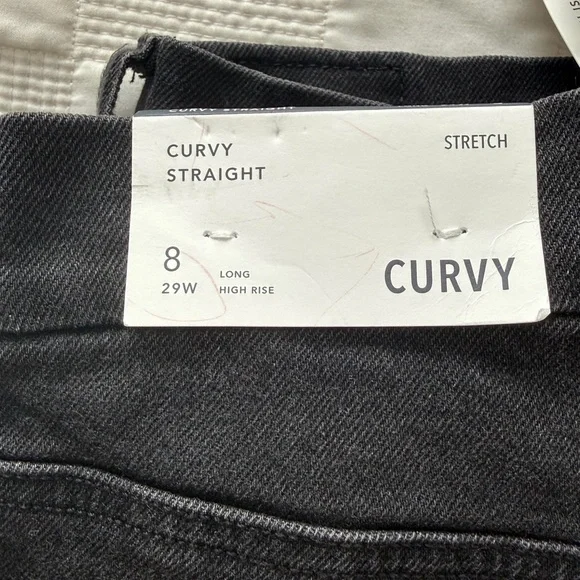 Curvy Straight High Rise Jeans - Picture 5 of 5